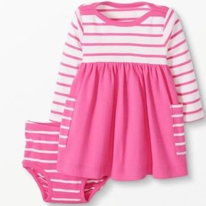Hanna Andersson dress and bloomers - sz 6-12mos